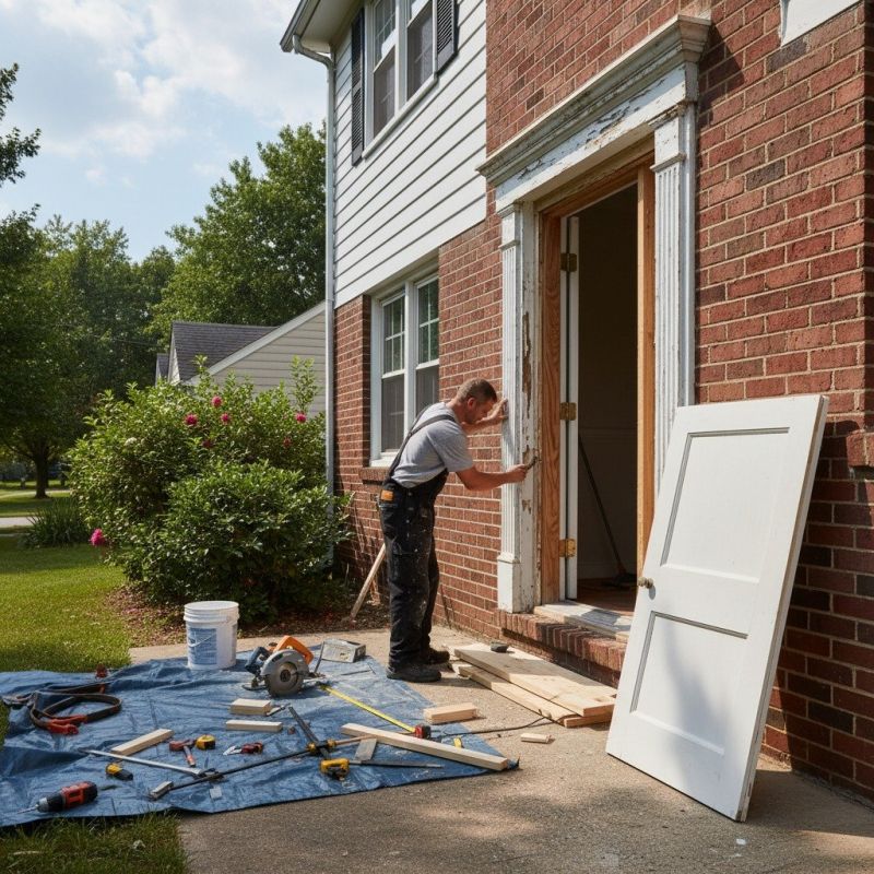 Front Porch Door Repair