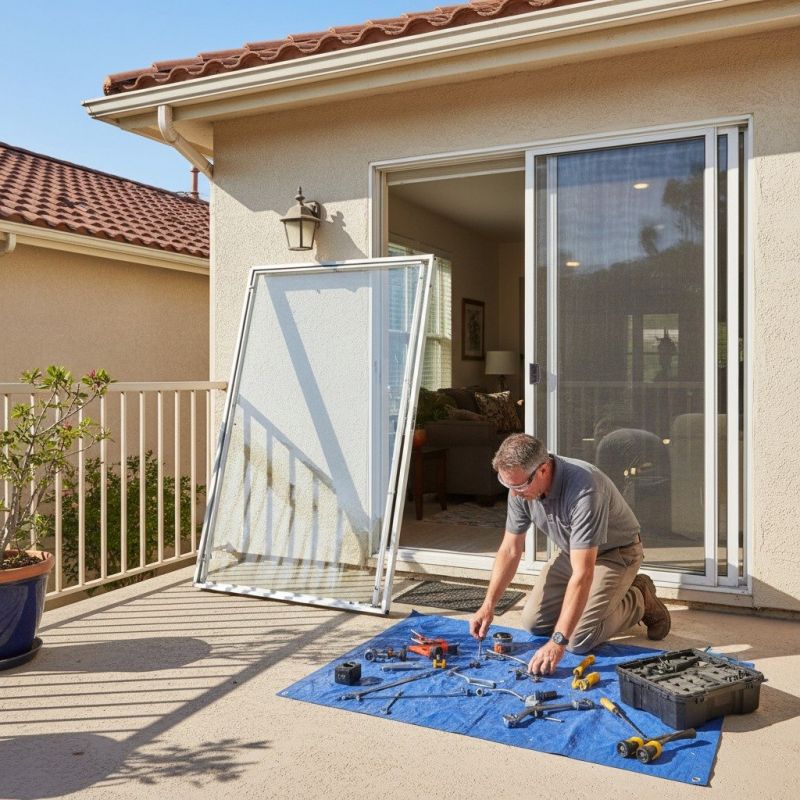 Sliding Door Track Repair in Kansas City, KS