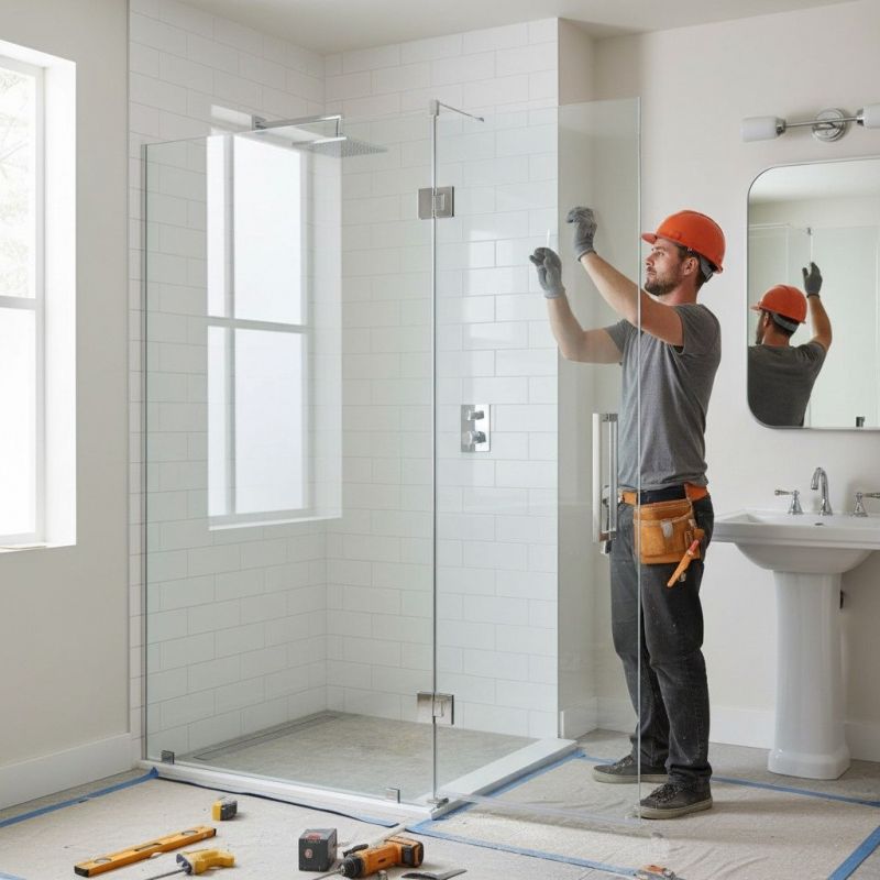 Glass Shower Door Installation in Denver County, CO